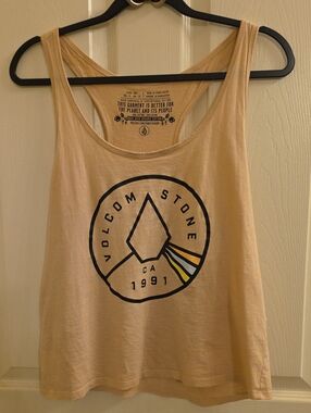 Volcom Stone Women's Peach Graphic Tank Top
